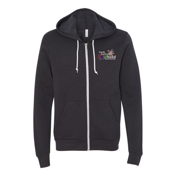 Bella + Canvas - Unisex Sponge Fleece Full-zip Hoodie - Embroidered Logo Thumbnail