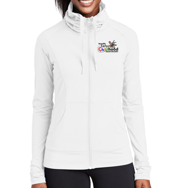 Sport-Tek® Ladies Sport-Wick® Stretch Full-Zip Jacket - Embroidered Logo Thumbnail