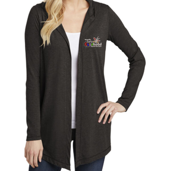 District ® Women’s Perfect Tri ® Hooded Cardigan - Embroidered Logo Thumbnail