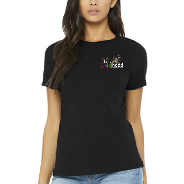 BELLA+CANVAS ® Women’s Relaxed Jersey Short Sleeve Tee - Printed Logo Thumbnail