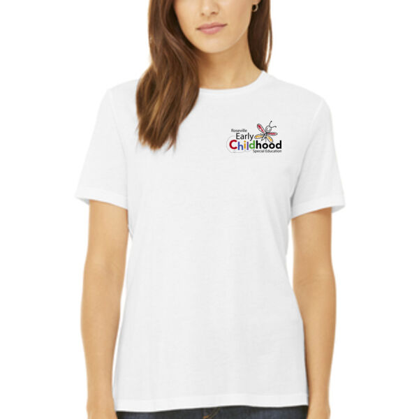 BELLA+CANVAS ® Women’s Relaxed Jersey Short Sleeve Tee - Printed Logo Thumbnail