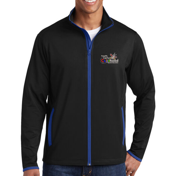 Sport-Tek Sport-Wick Stretch Contrast Full-Zip Jacket - Embroidered Logo Thumbnail