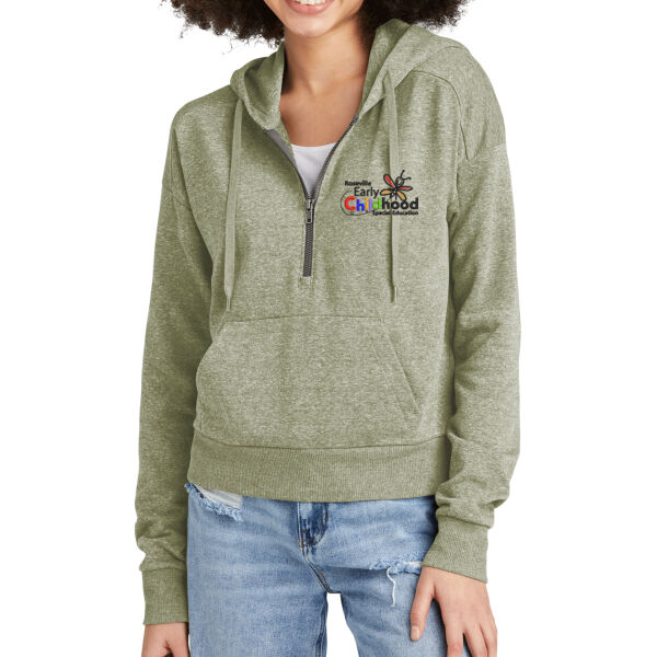 District® Women’s Perfect Tri® Fleece 1/2-Zip Pullover - Embroidered Logo Thumbnail