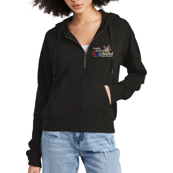 District® Women’s Perfect Tri® Fleece 1/2-Zip Pullover - Embroidered Logo Thumbnail